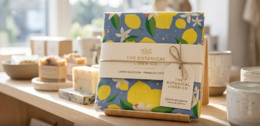 Custom Tea Towels Guide Choosing Fabrics, Sizes & Printing for Retail