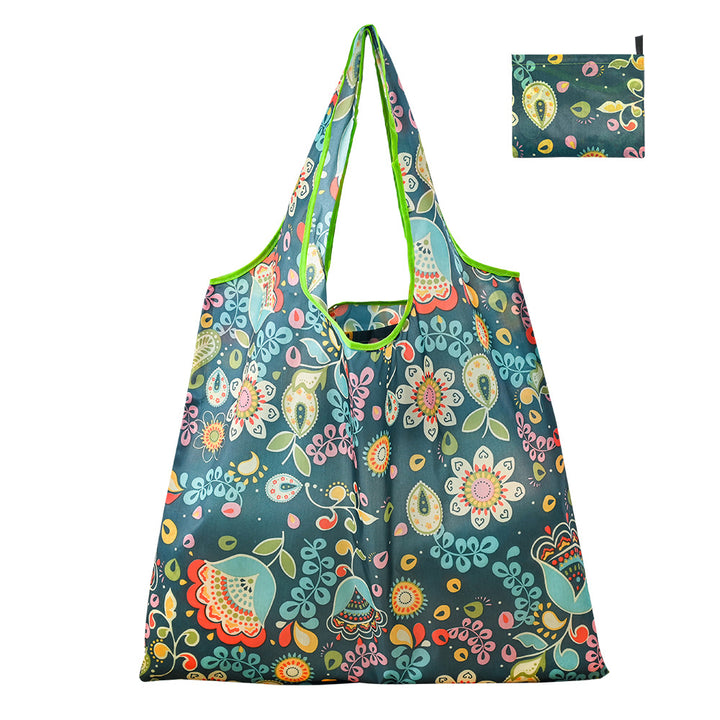 Hoshom Wholesale 2000PCS Mixed 2-Design Pattern Personalized Logo/Anime Print Cotton Foldable Canvas Bags.