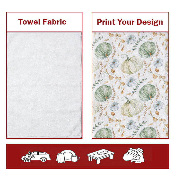 Hoshom Wholesale Custom-Printed Terry Cloth Flour Sack-Style Kitchen Towels And Tea Towels.