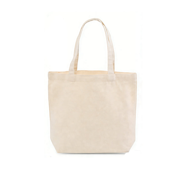 Hoshom Wholesale Custom Logo & Anime Print Horizontal Cotton Canvas Bags With Flat Bottoms And No Side Seams