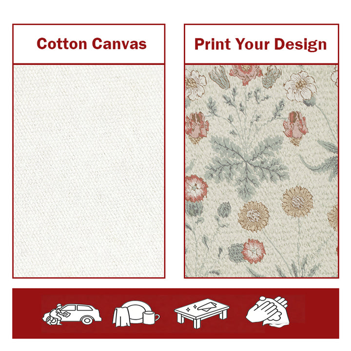 Hoshom Wholesales Custom Logo-printed Cotton Canvas Flour Bags Kitchen Towels And Tea Towels.