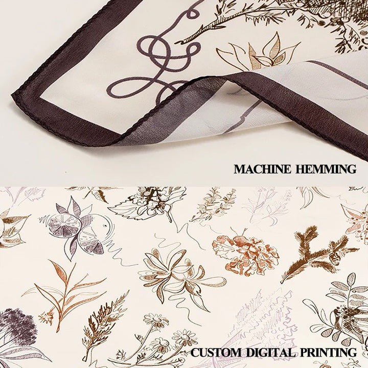 Wholesale Customized Personalized Design Cotton Poplin Satin Silk Headscarves Shawls Wraps Scarves